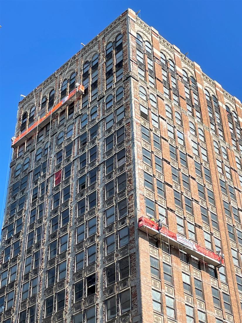 150 Bagley Building Façade Repair PULLMAN